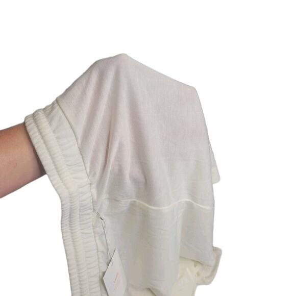 Andie Swim Lounge Shorts Large White EcoBamboo Elastic Waist Swim Coverup NWT - Picture 4 of 7